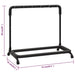 Folding Guitar Stand with 5 Sections Black 74x41x66 Cm