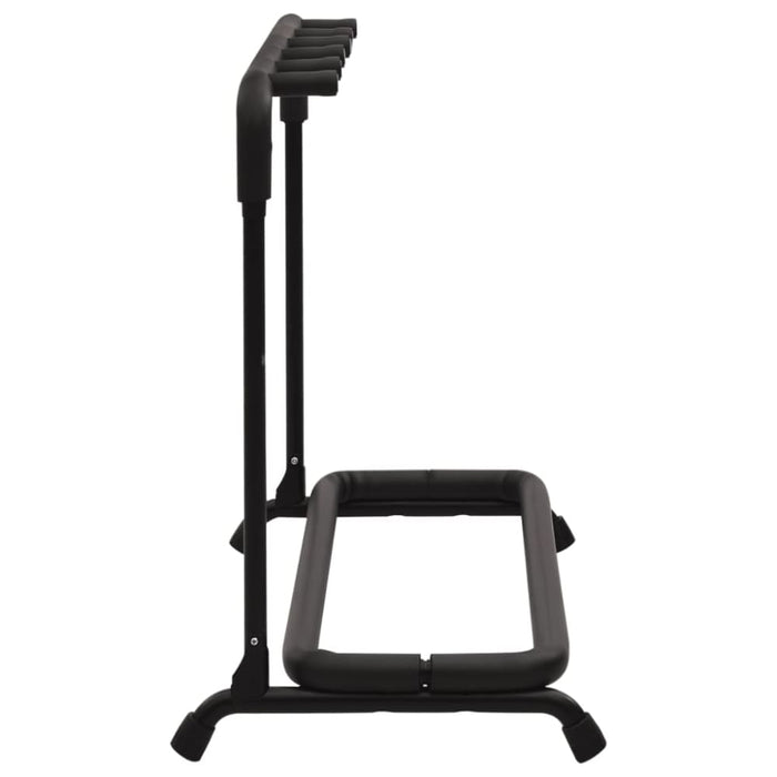Folding Guitar Stand with 5 Sections Black 74x41x66 Cm