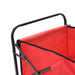 Folding Hand Trolley Steel Red Oatiin
