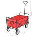 Folding Hand Trolley Steel Red Oatiin