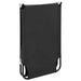 Folding Sun Lounger Black Steel Aiipp
