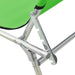 Folding Sun Lounger with Canopy Steel Apple Green Tobtxp
