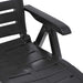 Folding Sun Lounger Plastic Anthracite Anipk