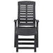 Folding Sun Lounger Plastic Anthracite Anipk