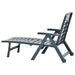 Folding Sun Lounger Plastic Green Anipp