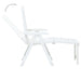 Folding Sun Lounger Plastic White Anipi