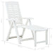 Folding Sun Lounger Plastic White Anipi