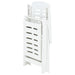 Folding Sun Lounger Plastic White Anipi