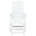Folding Sun Lounger Plastic White Anipi