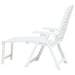 Folding Sun Lounger Plastic White Anipi