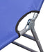Folding Sun Lounger Powder-coated Steel Blue Aoaii