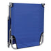 Folding Sun Lounger Powder-coated Steel Blue Aoaii