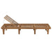Folding Sun Lounger Solid Acacia Wood Aaxpt