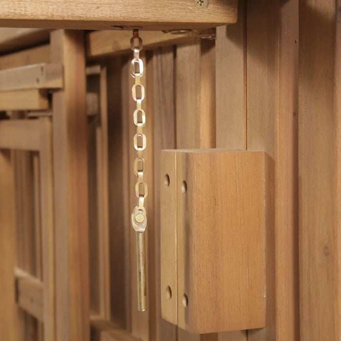 Folding Sun Lounger Solid Acacia Wood Aaxpt