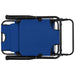 Folding Sun Loungers 2 Pcs with Footrests Steel Blue Aatax