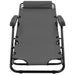 Folding Sun Loungers 2 Pcs with Footrests Steel Grey Aatap