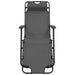 Folding Sun Loungers 2 Pcs with Footrests Steel Grey Aatap