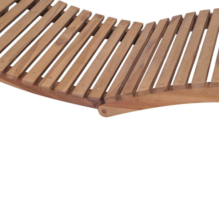 Folding Sun Loungers 2 Pcs Solid Teak Wood Tbitoib