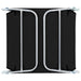 Folding Sun Loungers 2 Pcs Steel and Fabric Black Aatbb