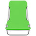 Folding Sun Loungers 2 Pcs Steel and Fabric Green Tobtat