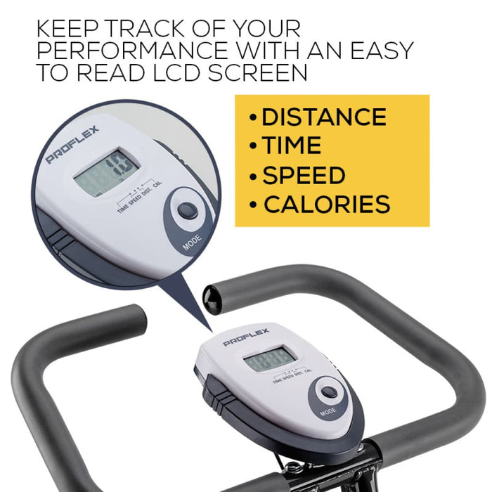 Folding Magnetic Exercise X-bike - Bicycle Cycling Flywheel