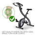 Folding Magnetic Exercise X-bike - Bicycle Cycling Flywheel