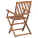 Folding Outdoor Chairs 2 Pcs Solid Acacia Wood Totlbo