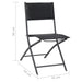Folding Outdoor Chairs 4 Pcs Steel and Textilene Totbnt