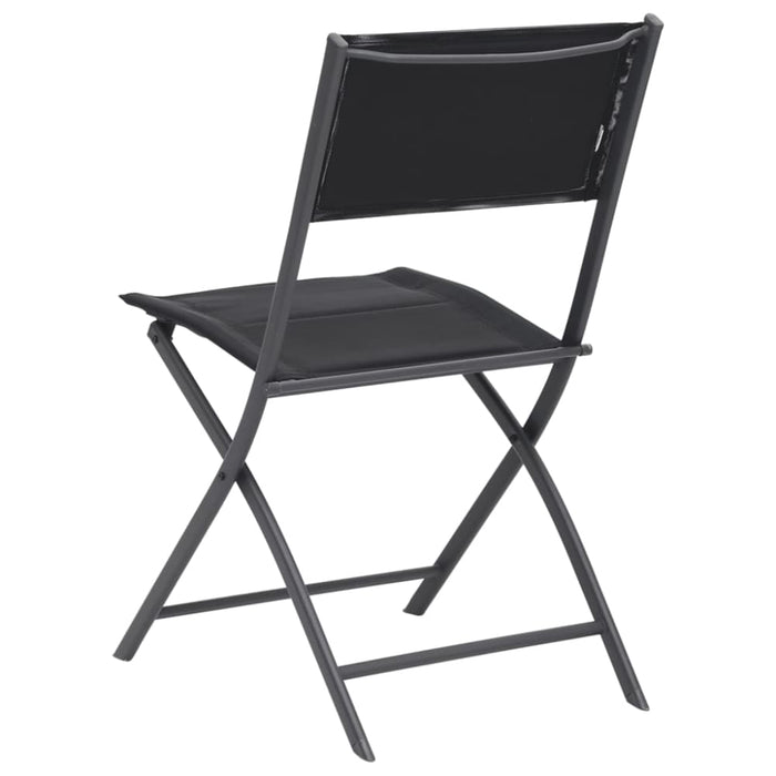 Folding Outdoor Chairs 4 Pcs Steel and Textilene Totbnt