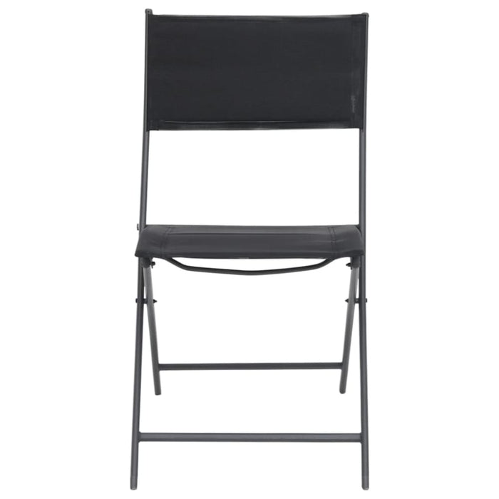 Folding Outdoor Chairs 4 Pcs Steel and Textilene Totbnt