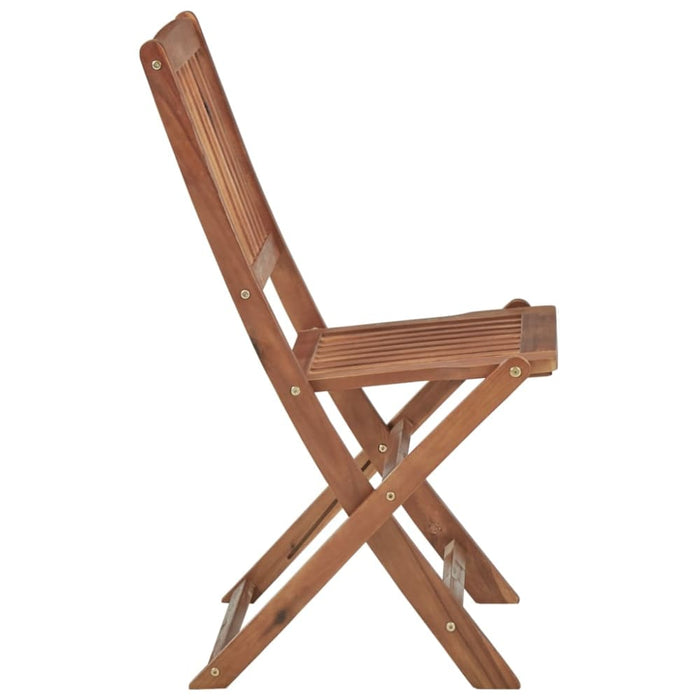 Folding Outdoor Chairs 8 Pcs Solid Acacia Wood Tbiaktk