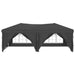 Folding Party Tent with Sidewalls Anthracite 3x6 m Ktpaa