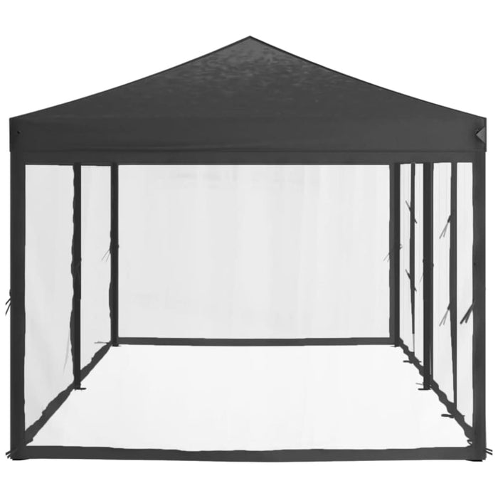 Folding Party Tent with Sidewalls Anthracite 3x6 m Ktppo