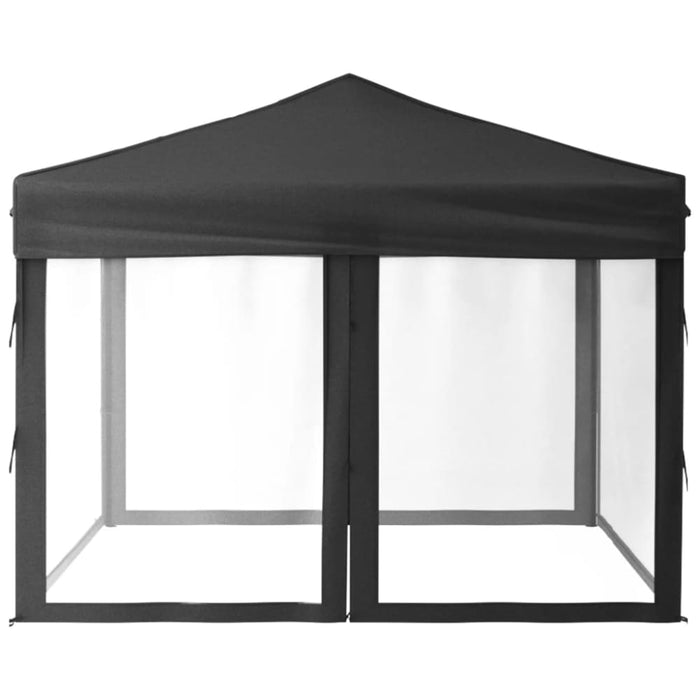 Folding Party Tent with Sidewalls Anthracite 3x3 m Ktptb