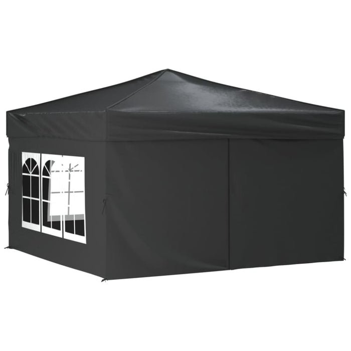 Folding Party Tent with Sidewalls Anthracite 3x3 m Ktpxt