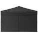 Folding Party Tent with Sidewalls Anthracite 3x3 m Ktpxt