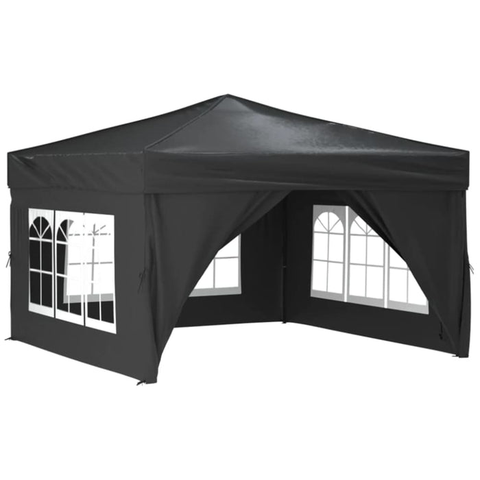 Folding Party Tent with Sidewalls Anthracite 3x3 m Ktpxt