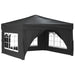 Folding Party Tent with Sidewalls Anthracite 3x3 m Ktpxt