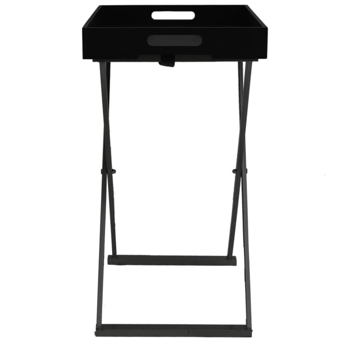 Folding Table Black 48x34x61 Cm Mdf Ttollb