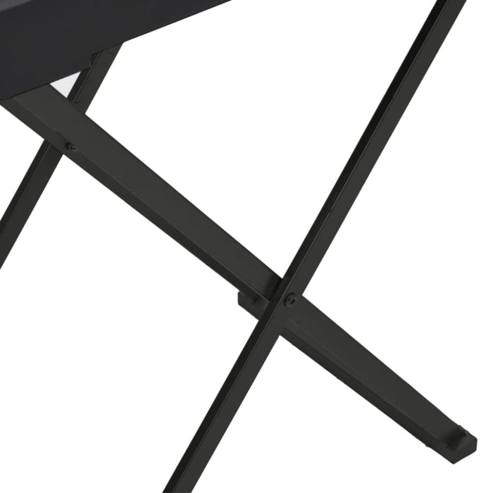 Folding Table Black 48x34x61 Cm Mdf Ttollb