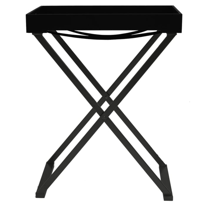 Folding Table Black 48x34x61 Cm Mdf Ttollb