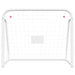 Football Goal With Net White 125x96x60 Cm Steel&polyester
