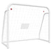 Football Goal With Net White 125x96x60 Cm Steel&polyester