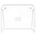 Football Goal With Net White 214x75x152 Cm Steel&polyester