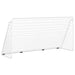 Football Goal With Net White 366x122x182 Cm Steel Kttio