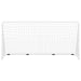 Football Goal With Net White 366x122x182 Cm Steel Kttio