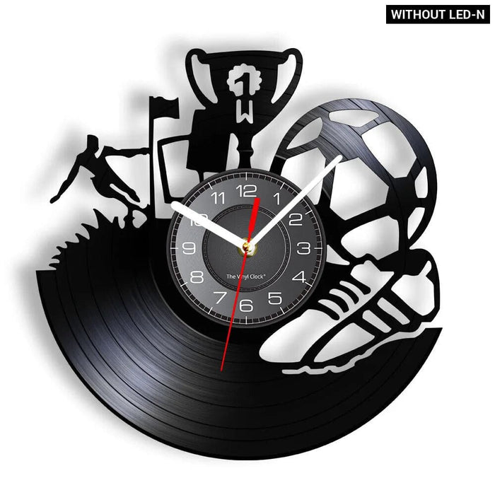 Football Players Vinyl Record Wall Clock