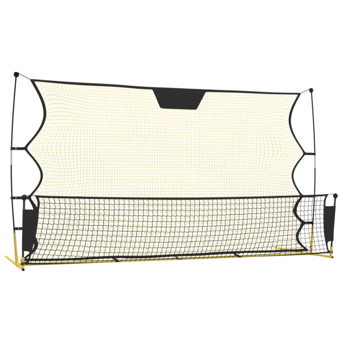 Football Rebounder Net Black and Yellow 183x85x120 Cm
