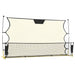 Football Rebounder Net Black and Yellow 183x85x120 Cm