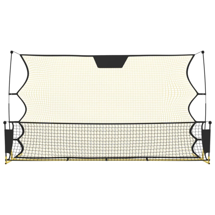 Football Rebounder Net Black and Yellow 183x85x120 Cm